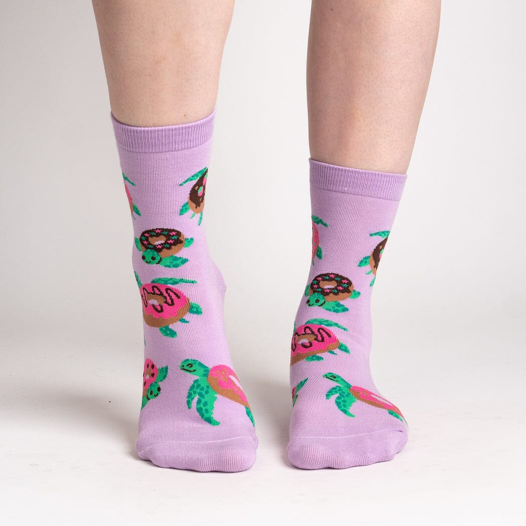 Donut Worry, Be Happy Crew Socks | Women's - Knock Your Socks Off