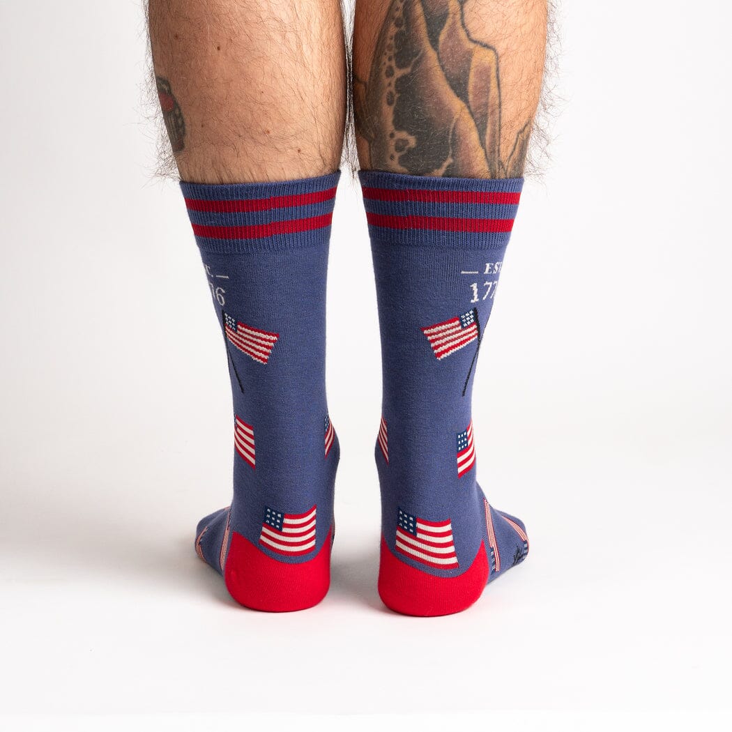 Est. 1776 Crew Socks | Men's - Knock Your Socks Off