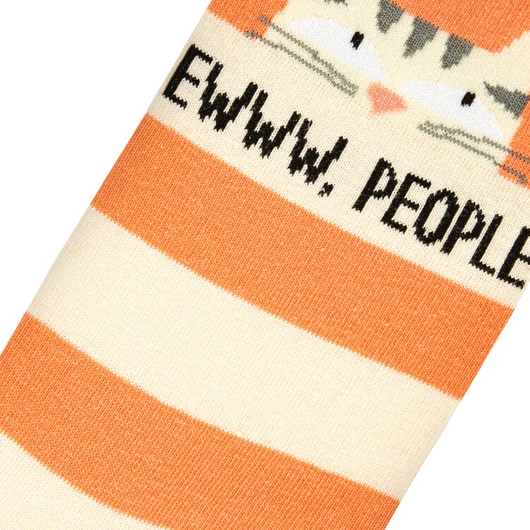 Eww People Cats Crew Socks | Women's - Knock Your Socks Off