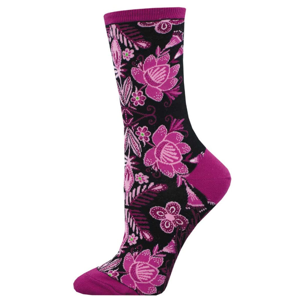 Fiesta Floral Crew Socks | Women's - Knock Your Socks Off