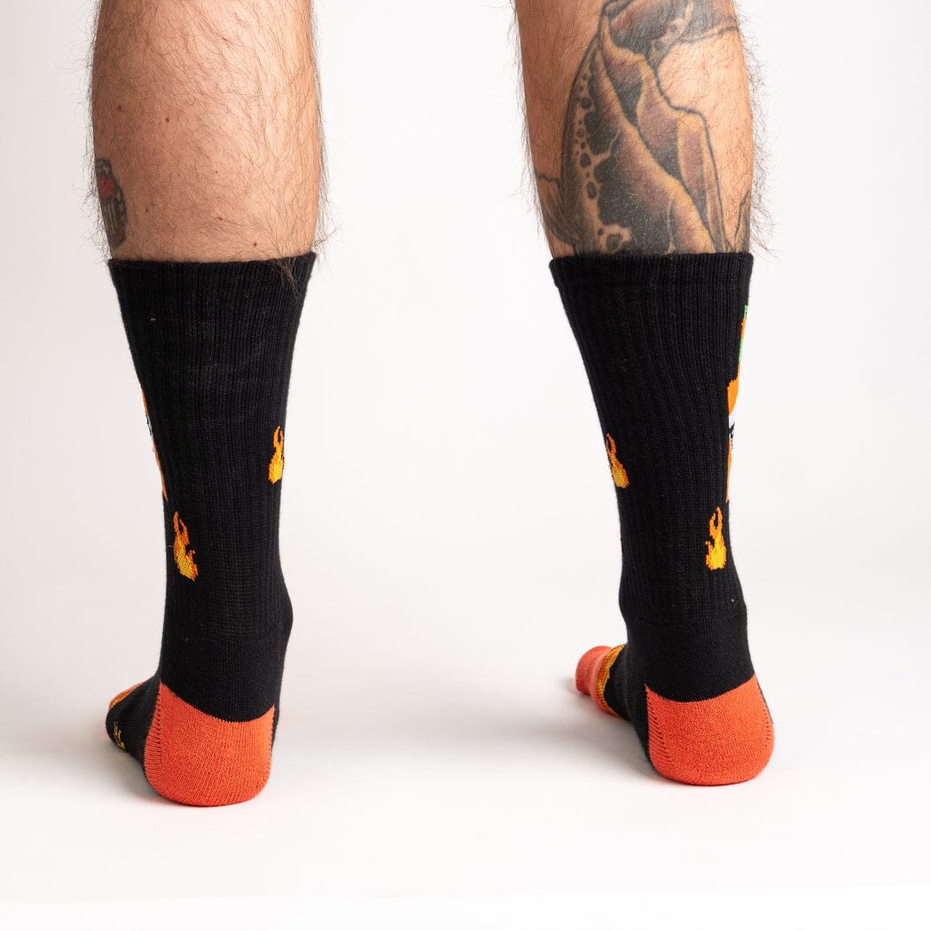 Fire Athletic Crew Socks | Men's - Knock Your Socks Off