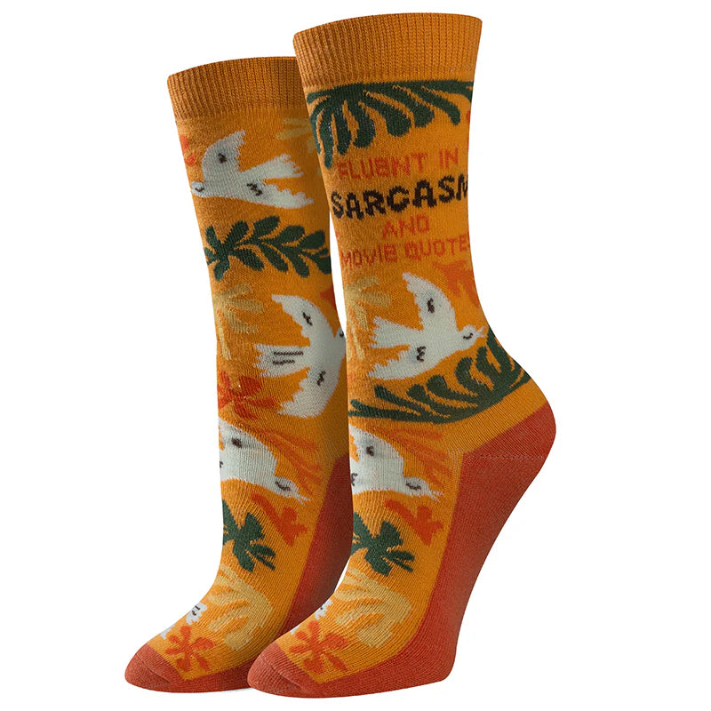Fluent in Sarcasm Crew Socks | Women's