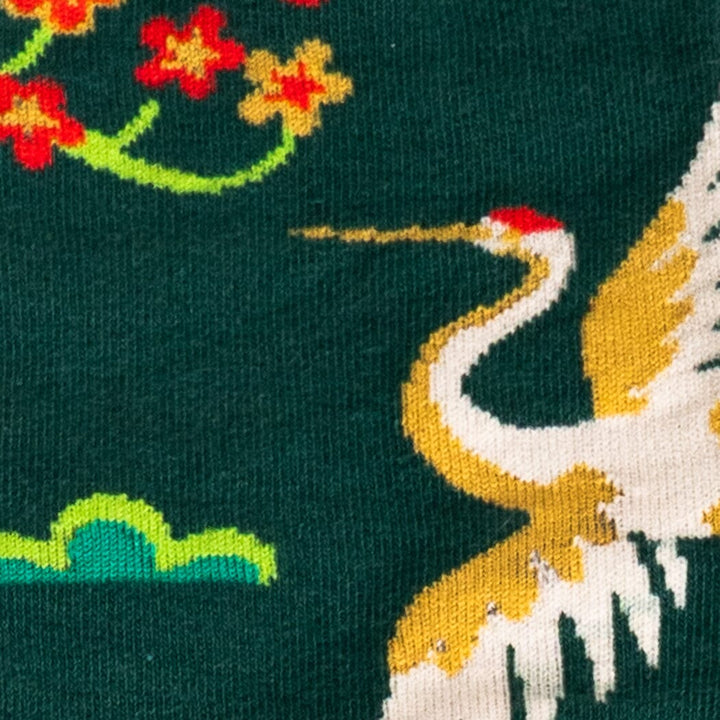 Flying Cranes Knee High Socks | Women&