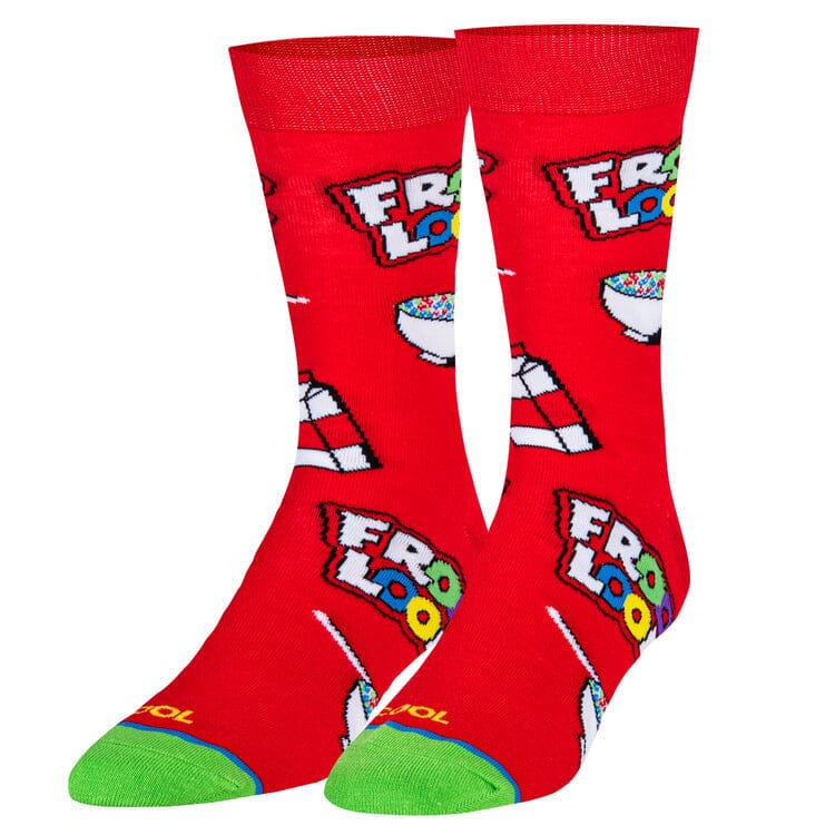 Froot Loops Cereal Bowl Crew Socks | Men's - Knock Your Socks Off