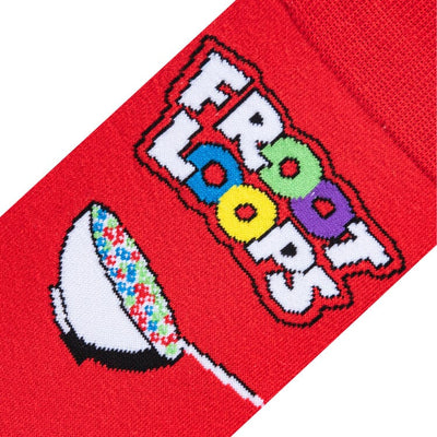 Froot Loops Cereal Bowl Crew Socks | Men's - Knock Your Socks Off