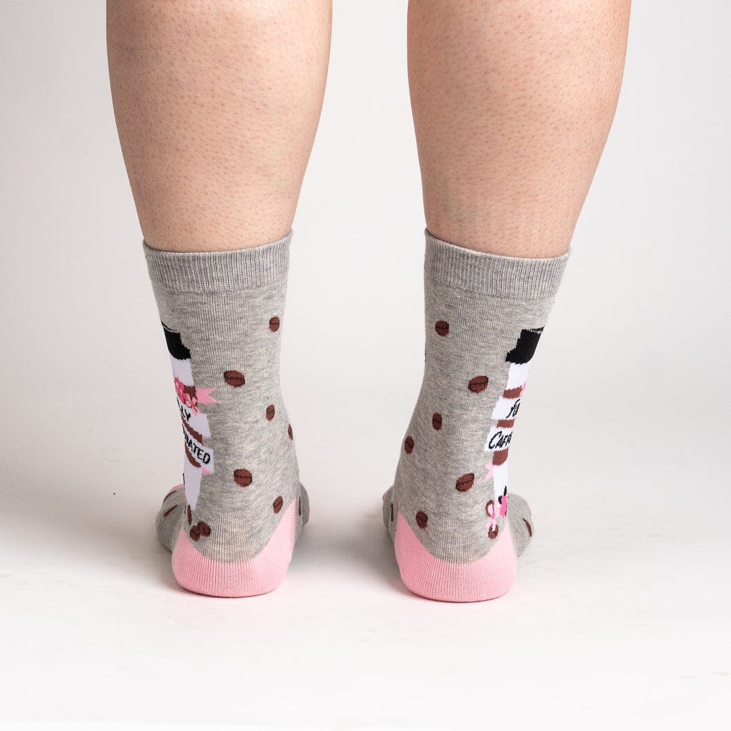 Fully Caffeinated Crew Socks | Women's - Knock Your Socks Off