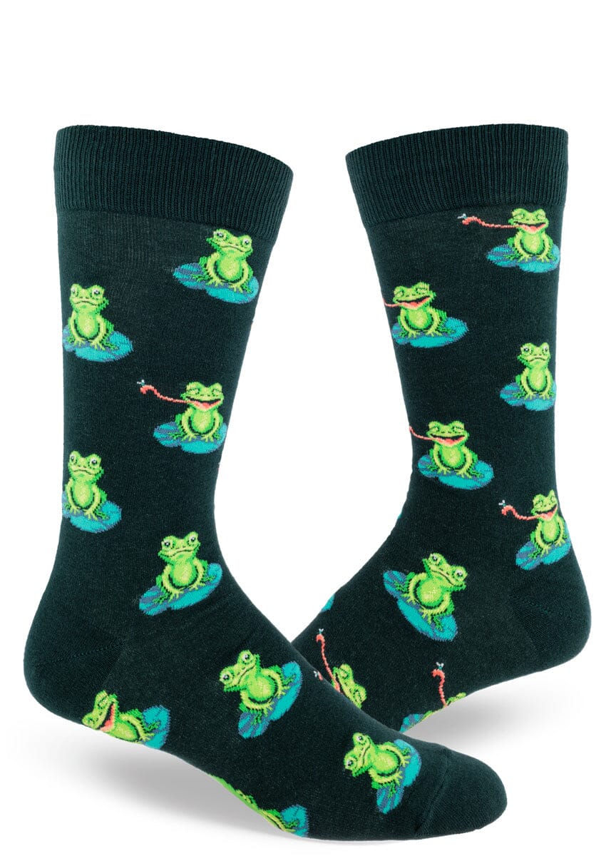 Funny Frog Crew Socks | Men&