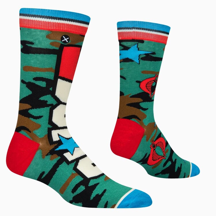 G.I. Joe Split Crew Socks | Men's - Knock Your Socks Off