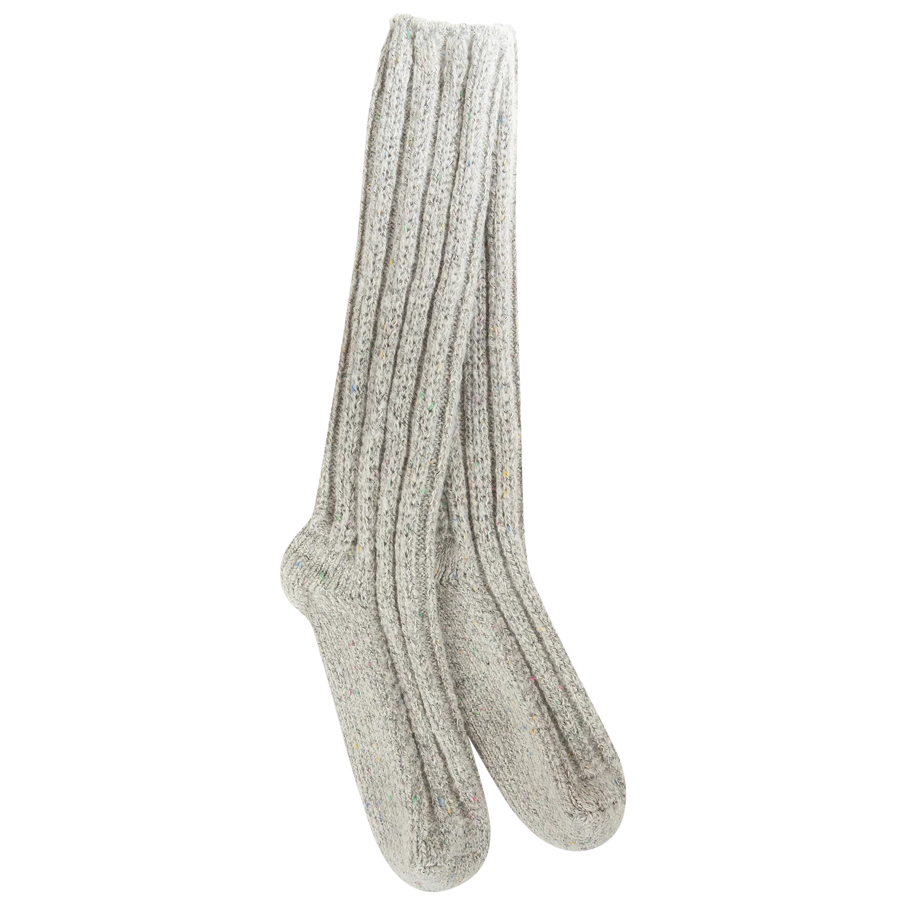 Grey Confetti Slouch Crew Socks | Women's – Knock Your Socks Off