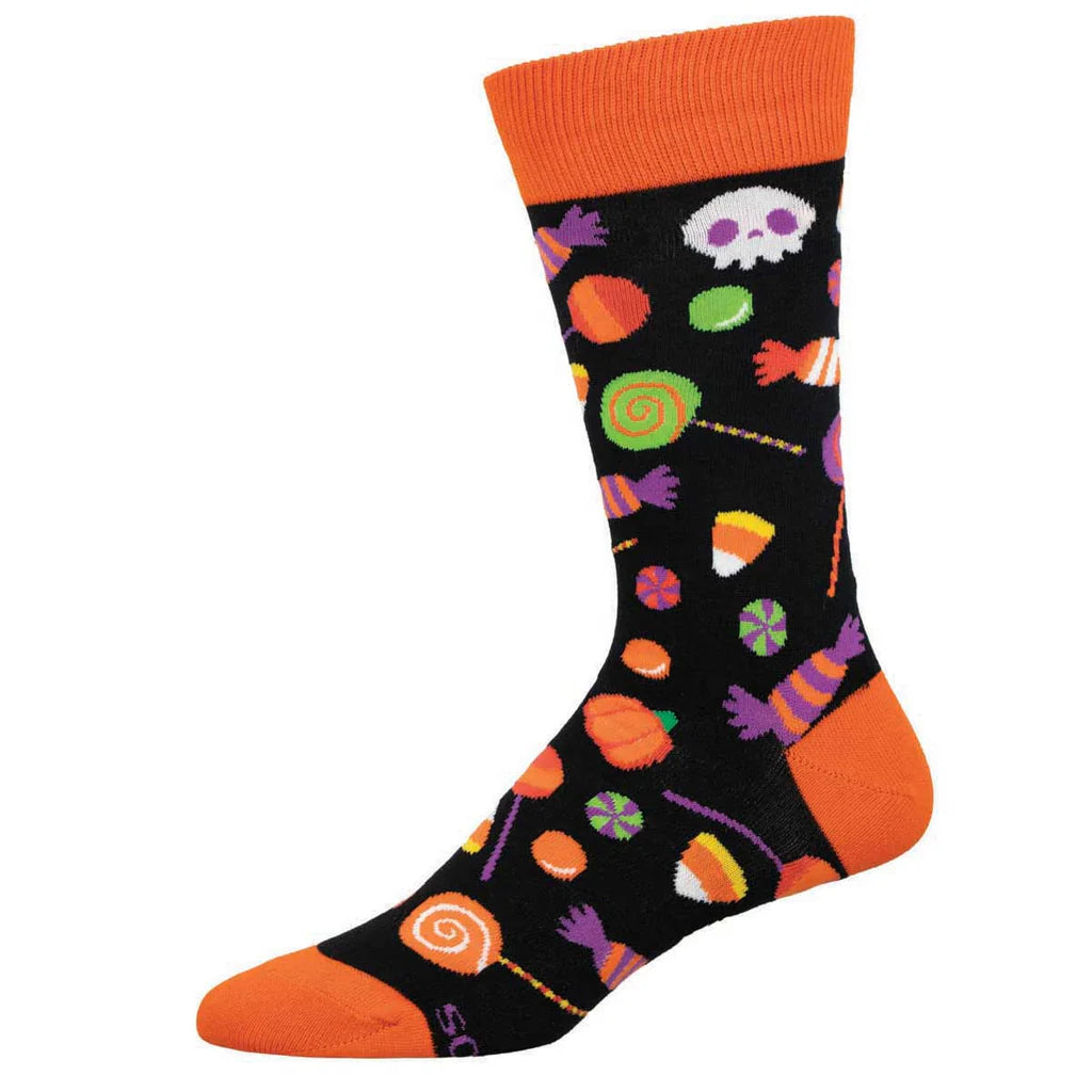 Halloween Candy Crew Socks | Men's - Knock Your Socks Off