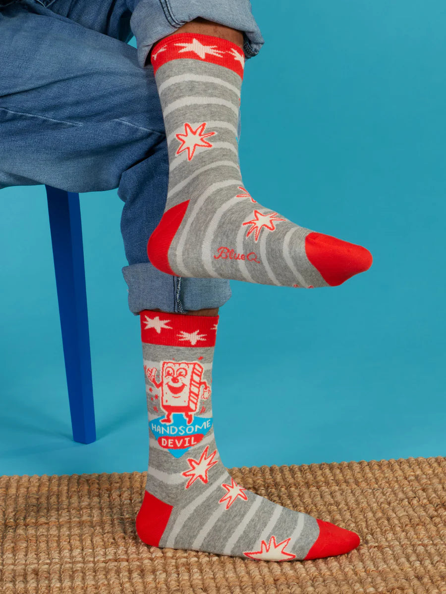 Handsome Devil Crew Socks | Men&