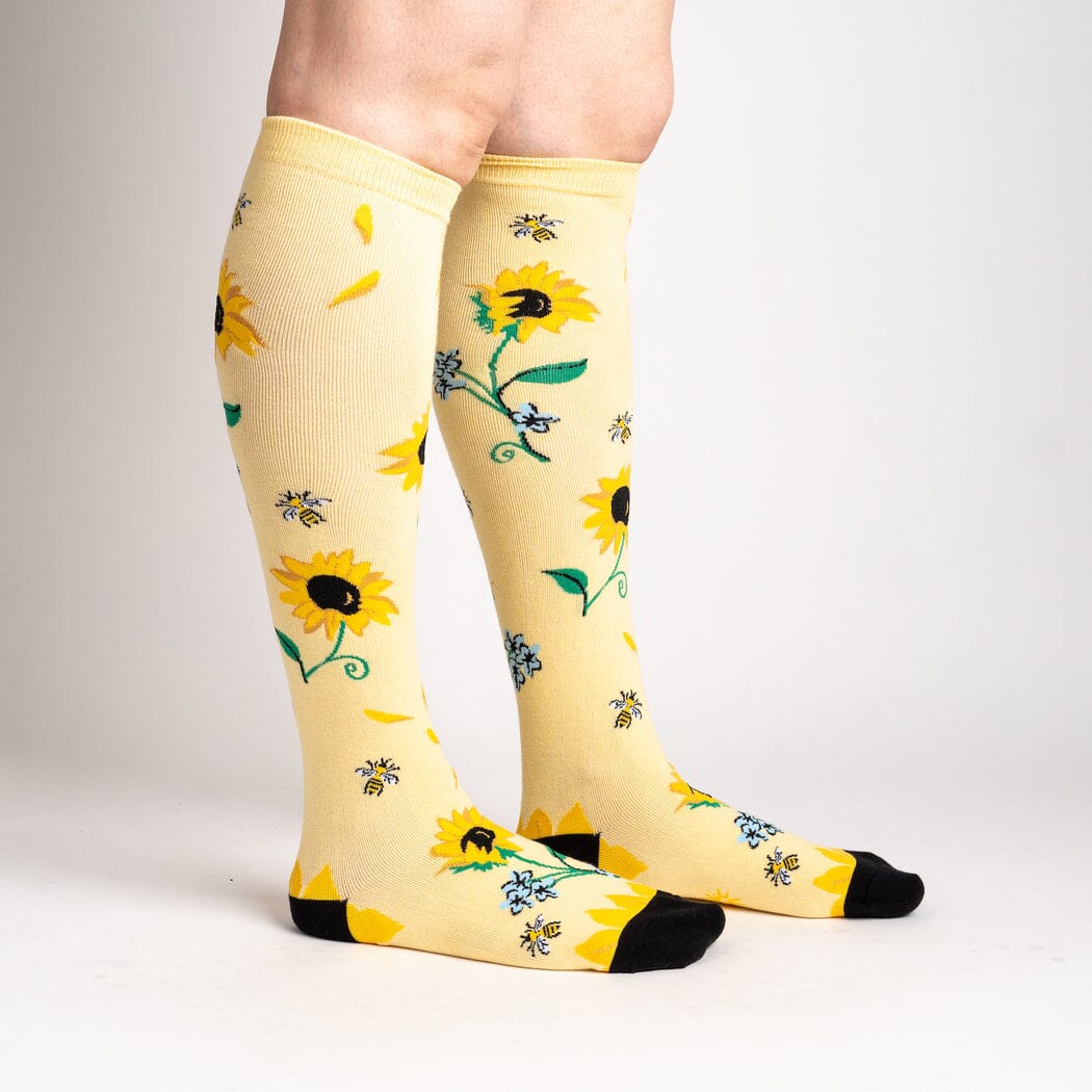 Here Comes The Sun Knee High Socks | Women's - Knock Your Socks Off