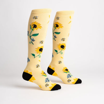 Here Comes The Sun Knee High Socks | Women's - Knock Your Socks Off