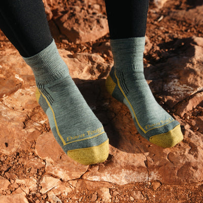 Hiker 1/4 Midweight With Cushion Sage | Women's - Knock Your Socks Off
