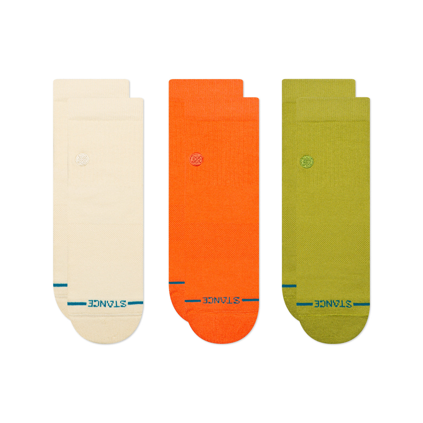 Icon Canvas 3-Pack Quarter Ankle Socks