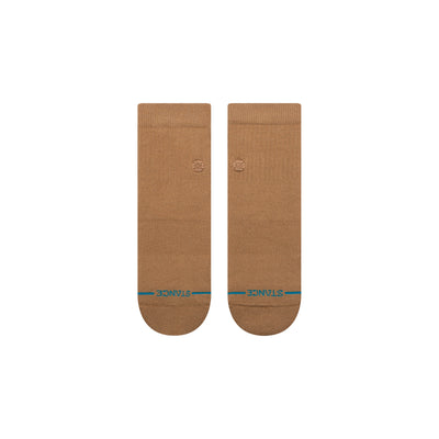 Icon Quarter Brown Women's Ankle Socks
