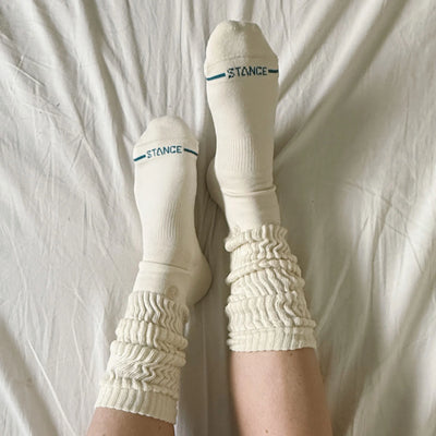 Icon women's slouch crew socks - canvas