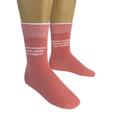 I'm Not Arguing, I'm Explaining Why I'm Right Crew Socks | Unisex