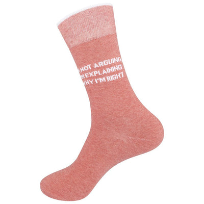 I'm Not Arguing, I'm Explaining Why I'm Right Crew Socks | Unisex