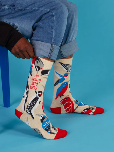 I'm Really Into Birds Crew Socks | Men's