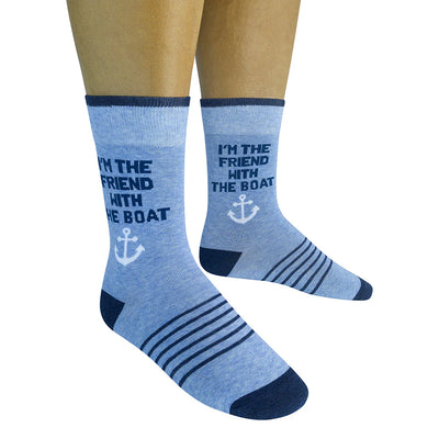 I'm The Friend With The Boat Crew Socks