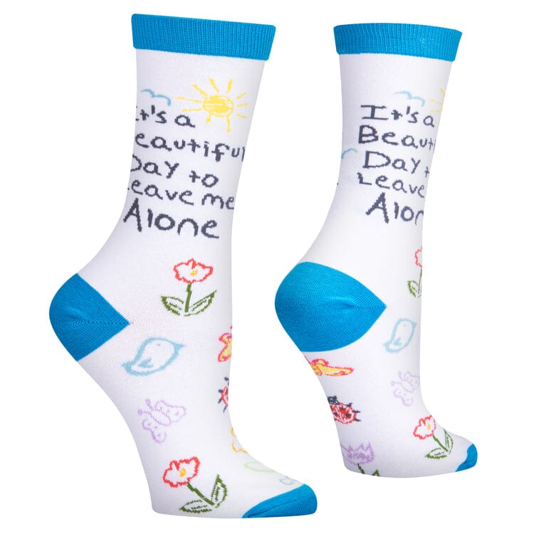 It's A Beautiful Day Crew Socks | Women's - Knock Your Socks Off