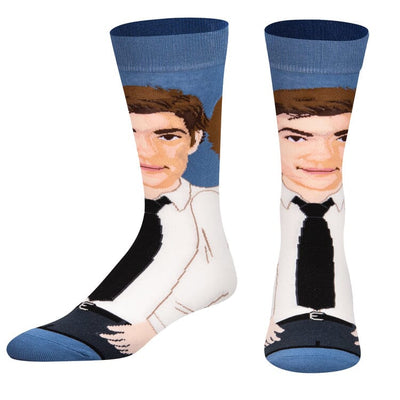 Jim Halpert 360 Crew Socks | Men's - Knock Your Socks Off