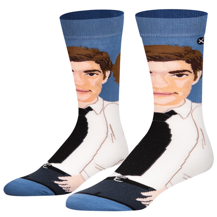 Jim Halpert 360 Crew Socks | Men's - Knock Your Socks Off