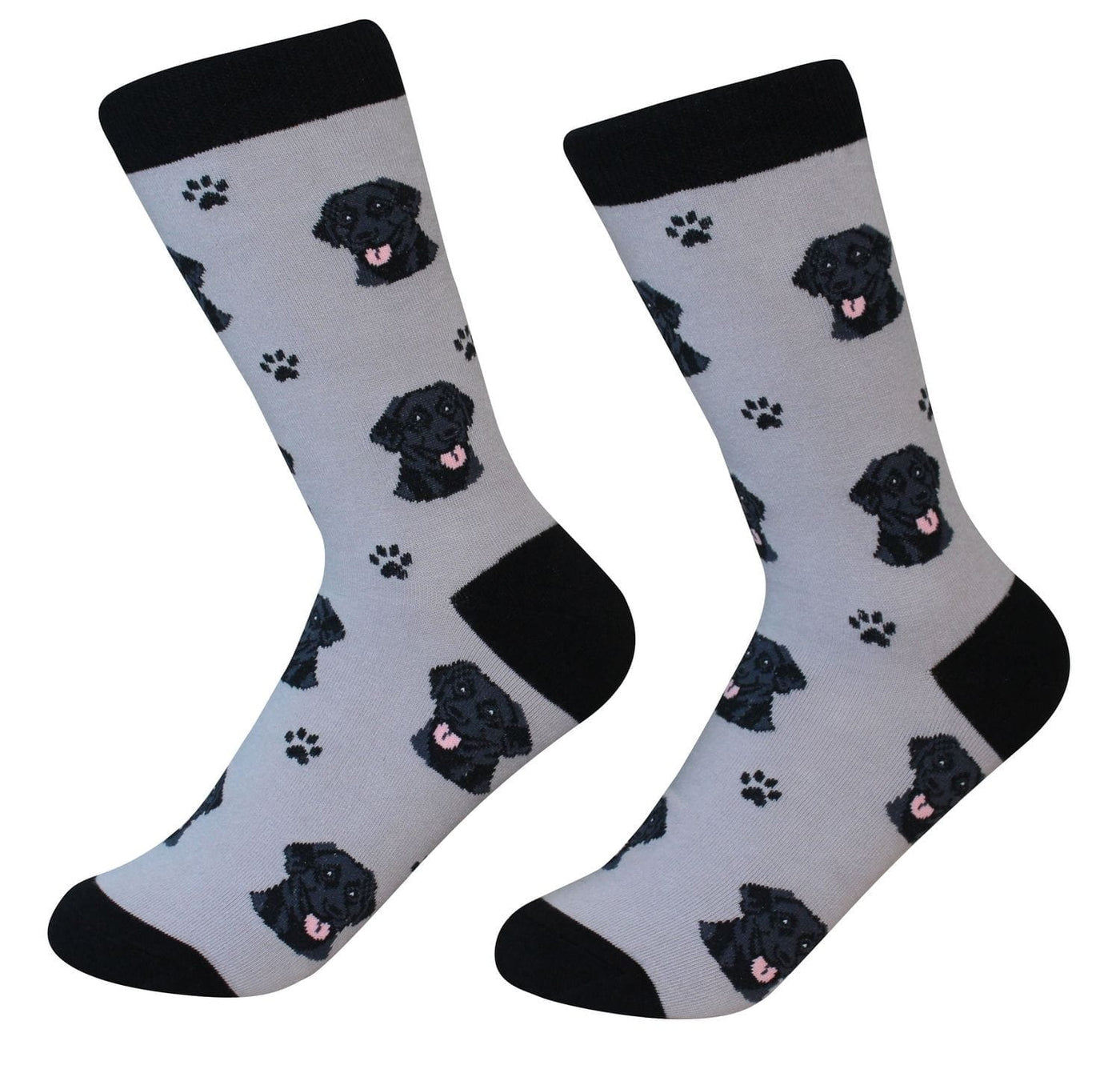 Labrador Black Crew Socks | Unisex - Knock Your Socks Off