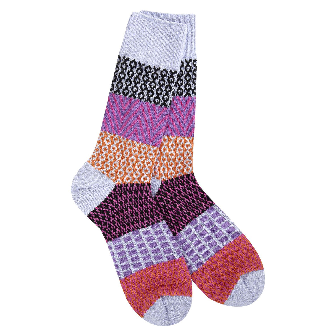 Lavender Gallery Crew Socks | Women's - Knock Your Socks Off