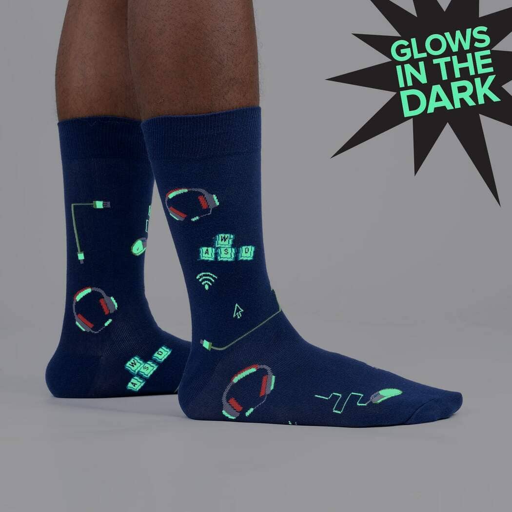 Life in the Fast LAN Crew Socks | Men's - Knock Your Socks Off