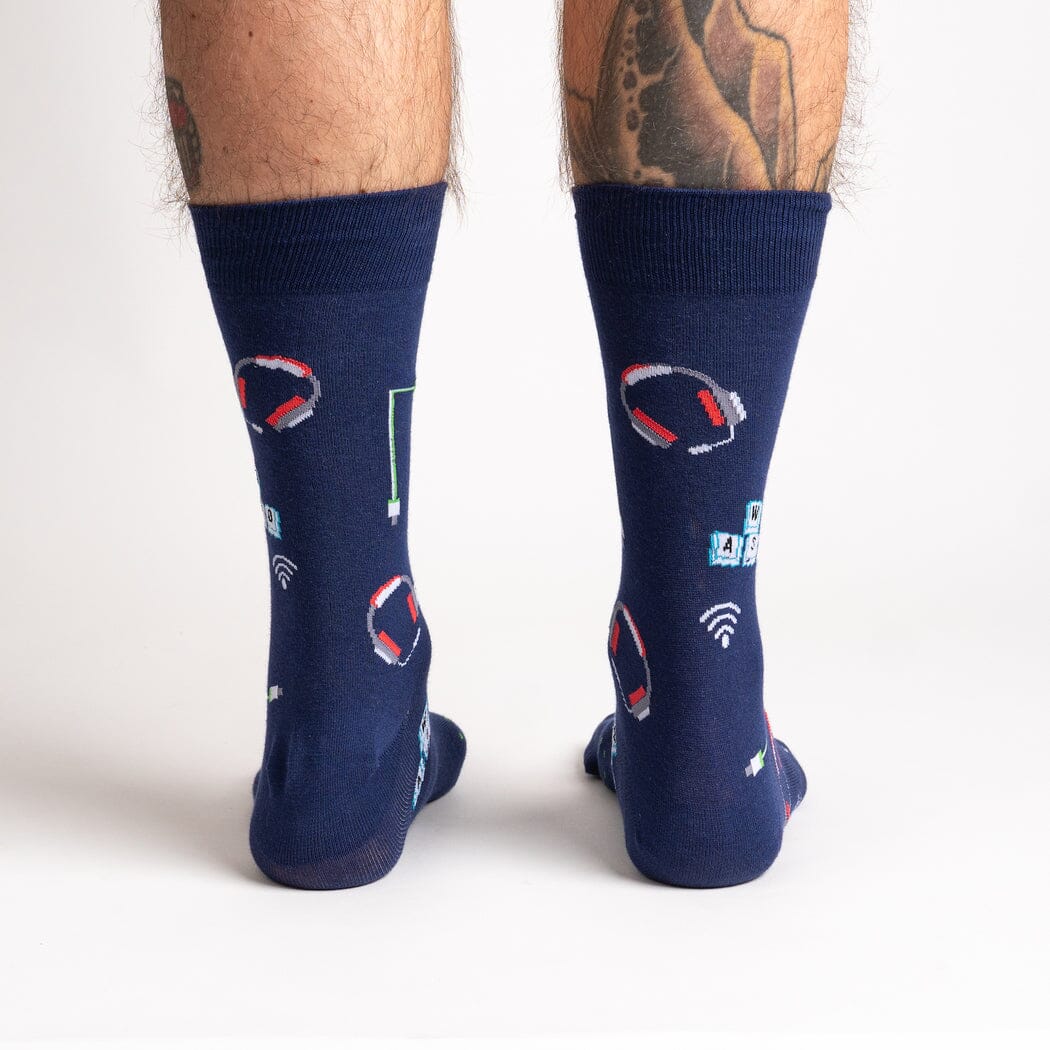 Life in the Fast LAN Crew Socks | Men's - Knock Your Socks Off