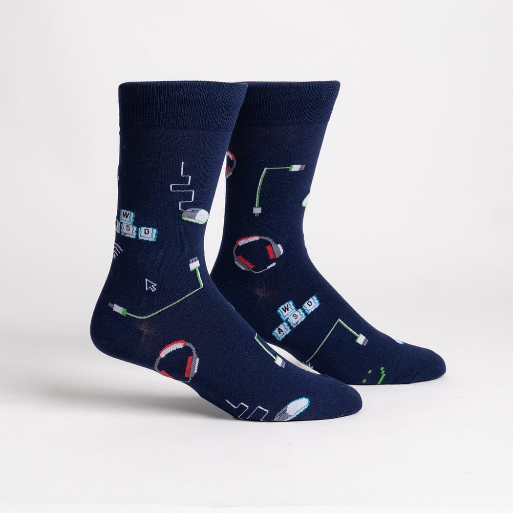 Life in the Fast LAN Crew Socks | Men's - Knock Your Socks Off