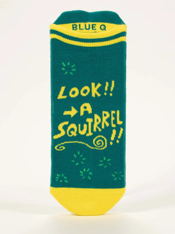 Look, A Squirrel! Sneaker Socks | Women's - Knock Your Socks Off