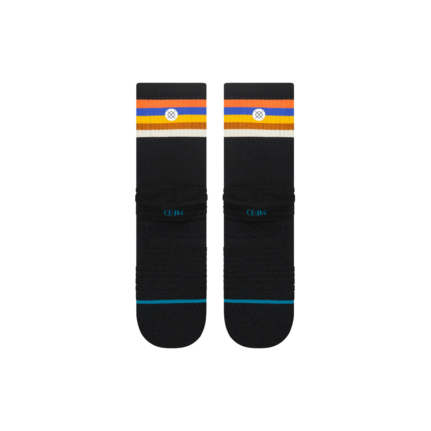 Maliboo Ribbed Mid Performance Men's Crew Socks 