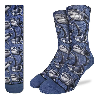 Great White Sharks Crew Socks | Men's