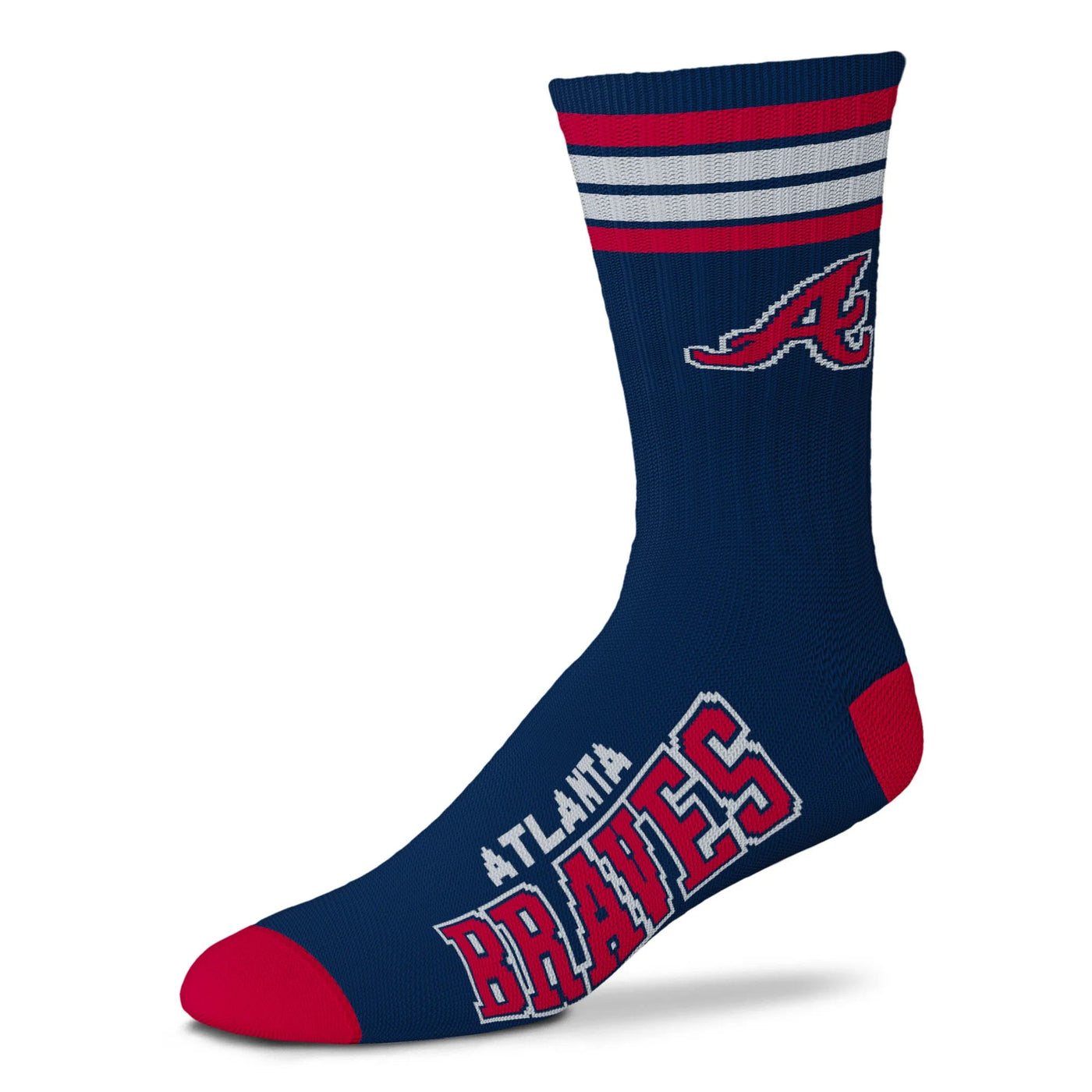 MLB: Atlanta Braves Crew Socks | Men's - Knock Your Socks Off