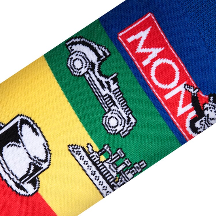 Monopoly Pieces Crew Socks | Women's - Knock Your Socks Off