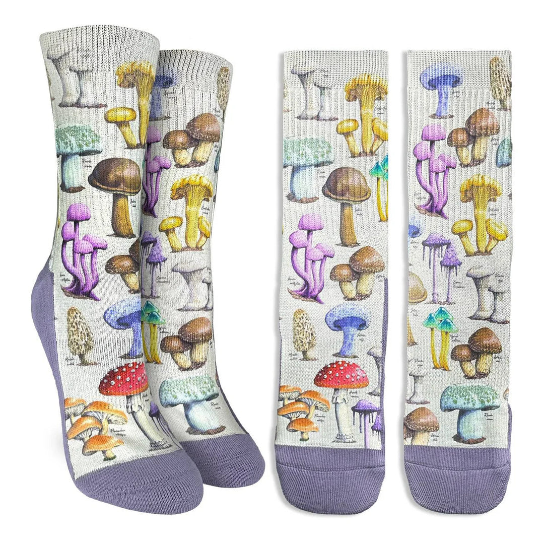 Morphology of Mushrooms Crew Socks | Women&