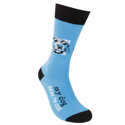 My Dog Thinks I'm Cool Crew Socks | Unisex