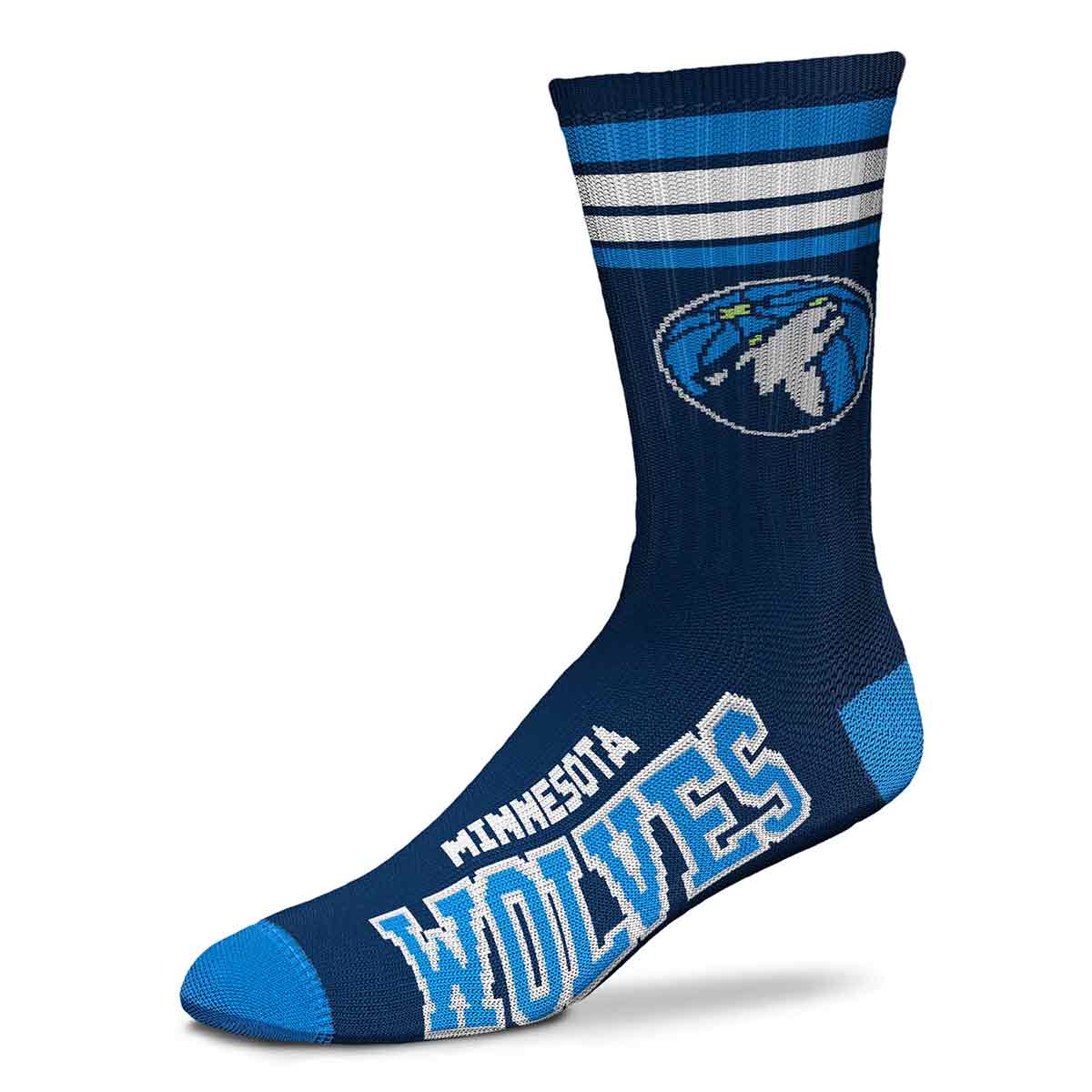 NBA: Minnesota Timberwolves Crew Socks | Men's - Knock Your Socks Off