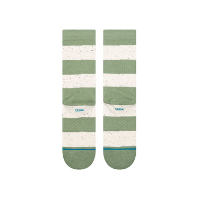 Nep Stripe Green Crew Socks