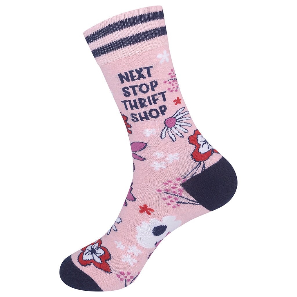 Next Stop Thrift Shop Crew Socks | Unisex - Knock Your Socks Off