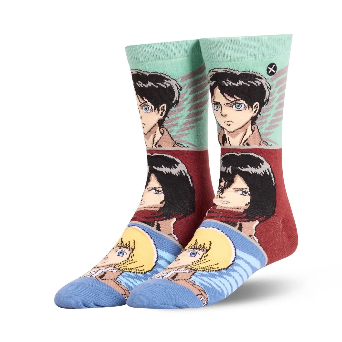 Attack On Titans Scouts Mash Up Crew Socks