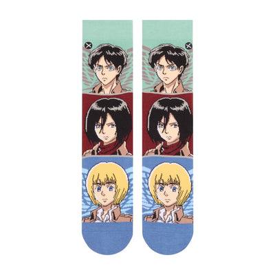 Attack On Titans Scouts Mash Up Crew Socks
