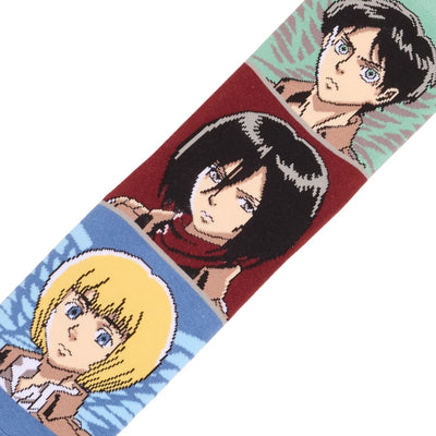 Attack On Titans Scouts Mash Up Crew Socks