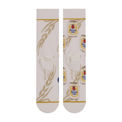 Natural Light Split Split Crew Socks