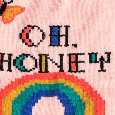 Oh Honey Crew Socks | Women's - Knock Your Socks Off