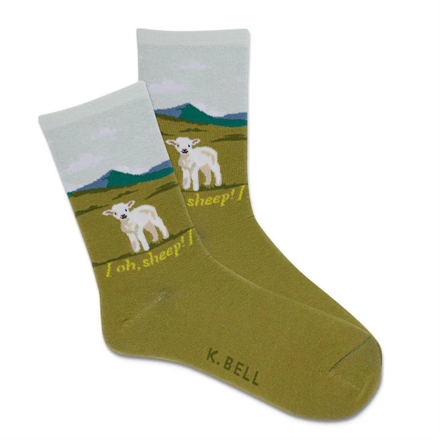 Oh Sheep! Crew Socks | Women's - Knock Your Socks Off