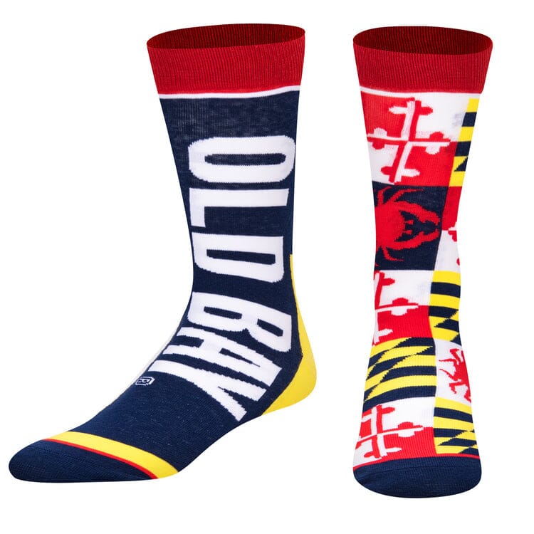 Old Bay Split Crew Socks | Men's - Knock Your Socks Off